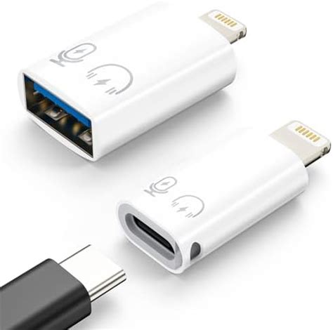 Moko Adaptateur Usb C Femelle Vers Lightning M Le Lightning M Le Vers