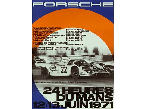 Los 20 carteles históricos de Porsche en Le Mans MotorMundial