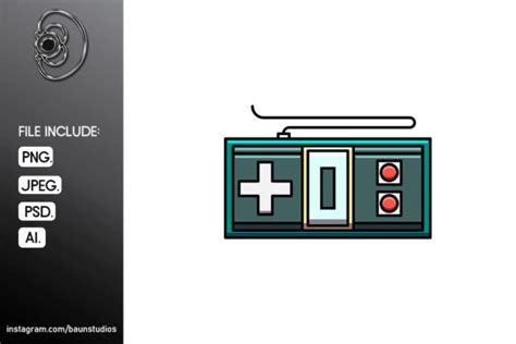 Retro Controller Cartoon Illustration Graphic by baunstudios · Creative Fabrica