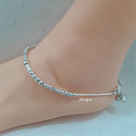 Indian Anklets Silver Anklets Jhanjar Bridal Anklets Etsy