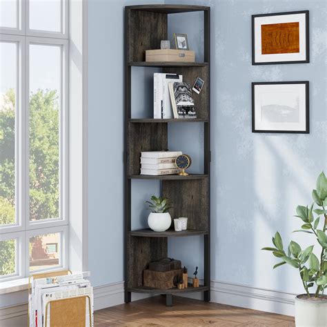 Living Room Corner Shelf Unit Baci Living Room