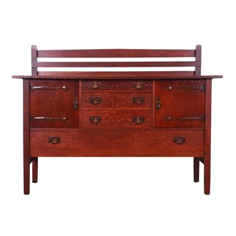 Gustav Stickley Mission Oak Arts And Crafts Sideboard Circa 1900 Chairish