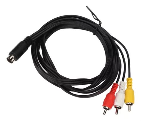 Cable Mini Din De 10 Pines A 3 Rca Macho A Macho Señal Clar Cuotas