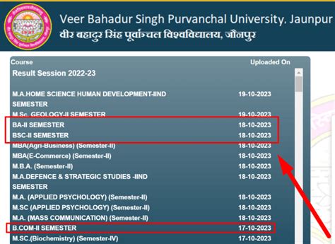 Vbspu Nd Sem Result Ba Bsc Bcom Link Purvanchal