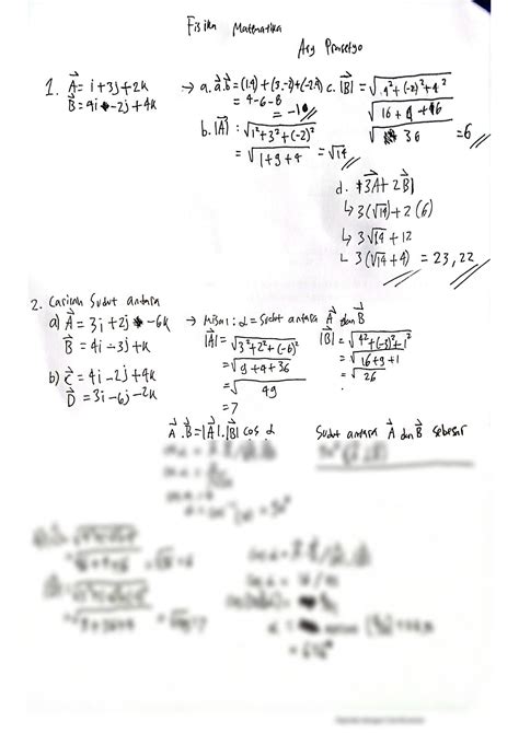 SOLUTION Analisis Vektor Studypool