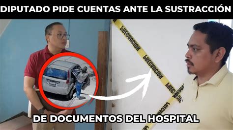 Diputado Jos Chic Llega Al Hospital Roosevelt Tras El La Sustracci N