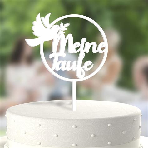 Cake Topper Taufe Holz Meine Taufe Torten Topper Taufe Holz Tortendeko