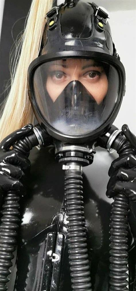 Rubber Catsuit Latex Catsuit Scuba Diving Mask Mode Latex Gas Mask