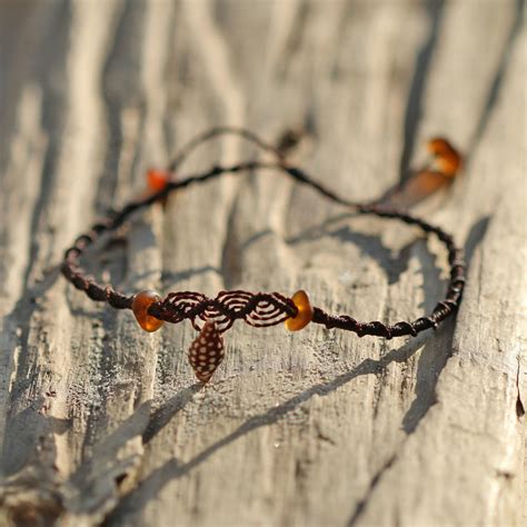 Makramee Fu B Ndchen Wellen Mit Muschel Strandschmuck