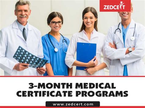 7 Best 3 Month Medical Certificate Programs