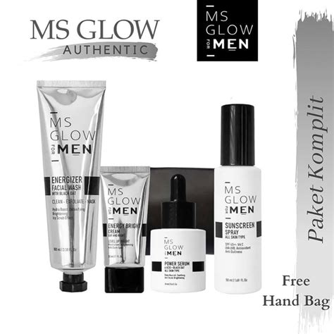 Ms Glow Men Msglow For Men Paket Perawatan Skincare Untuk Pria Keren