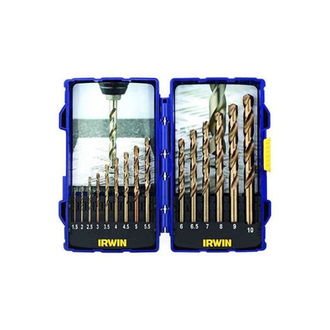 Hss Pro Cobalt Drill Bit Set 15 Pcs Irwin 10503990 Sakr Building