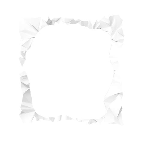 White Torn Paper Isolated Element Abstract Blank Card Png