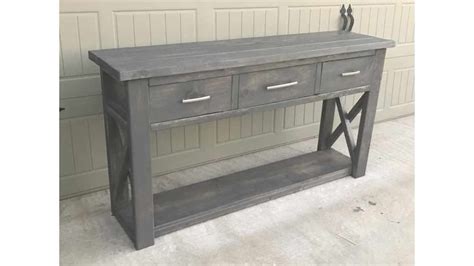 Drawer Console Table Free Woodworking Plan