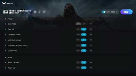 Middle Earth Shadow Of Mordor Cheats And Trainers For Pc Wemod