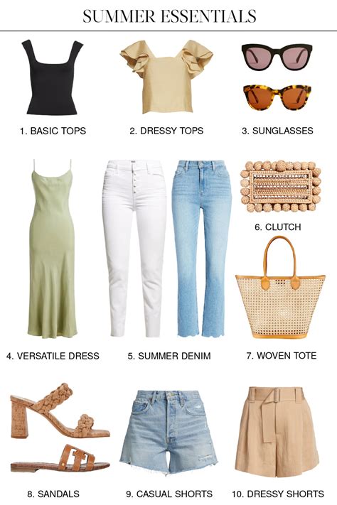 Summer Essentials: 10 Basics to Have in Your Wardrobe | Natalie Yerger