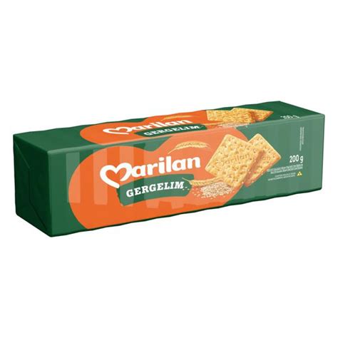 Biscoito Cream Cracker Gergelim Marilan Pacote 200g Super José