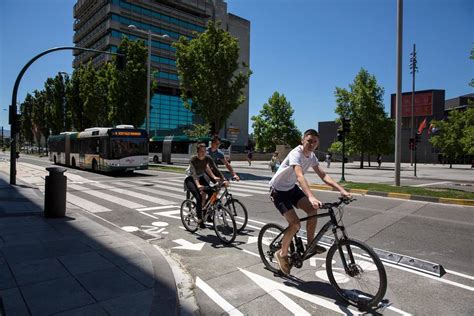 Pamplona Estrena Su Nuevo Carril Bici Entre Sarasate Y Plaza De La Paz