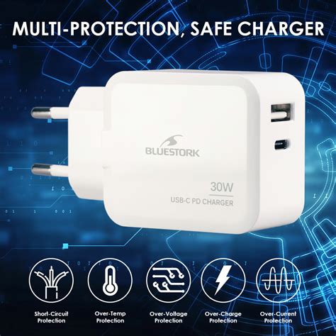 Alimentation Universelle 30W USB C BLUESTORK