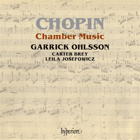 Chopin Chamber Music Album By Garrick Ohlsson Apple Music