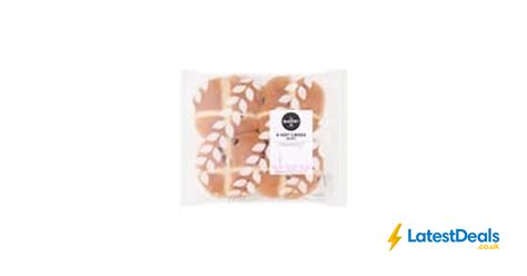 The BAKERY At ASDA ASDA HOT CROSS BUNS 4pk 0 75 At ASDA