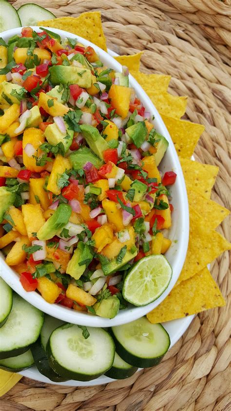 Peach Avocado Salsa Clean Food Crush