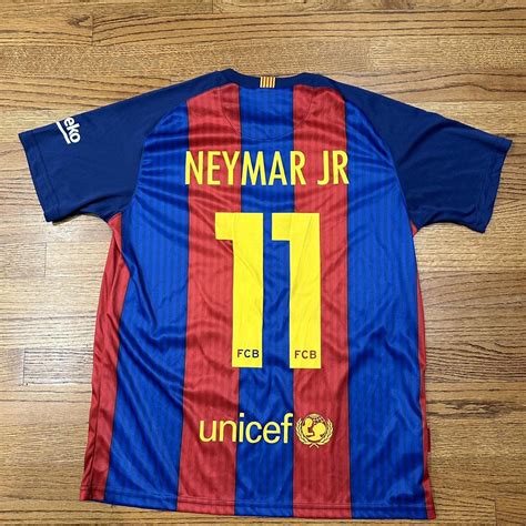 Neymar Jr FC Barcelona Jersey #11 Men’s Medium - Depop