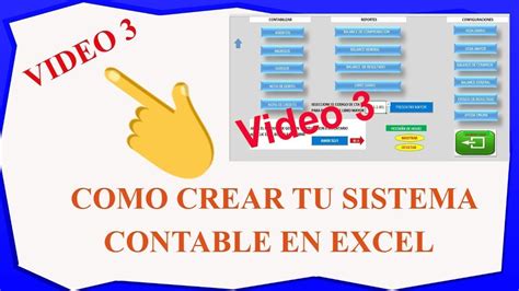 Como Crear Un Sistema Contable En Excel Tema Youtube