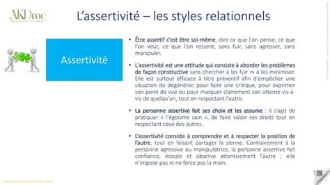 Maitriser L Assertivite Pptx