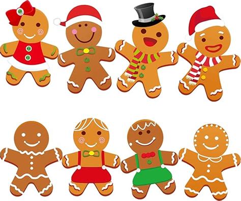 40 Pieces Winter Christmas Mini Gingerbread Cut Outs Versatile