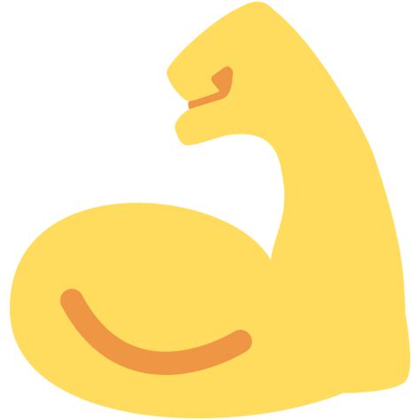 muscle_right_yellow - Discord Emoji