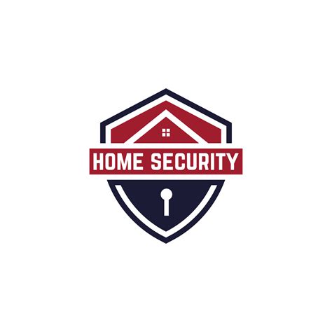 home security logo design badge, smart guard of real estate logo design ...