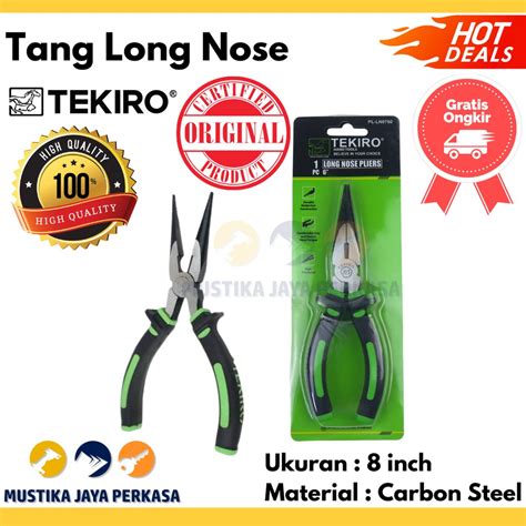 Jual Tang Long Nose Tekiro Lancip Panjang Nose Plier Jepit Shopee