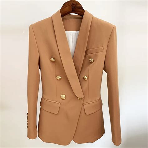 High Street Chaqueta De Dise Ador Para Mujer Blazer Ajustado Con Doble