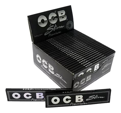 Papel Ocb Slim Premium King Negro Papelillo Armar