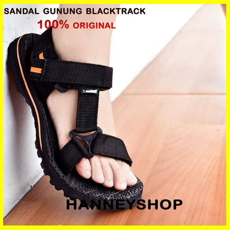 Jual Blacktrack Sandal Gunung Pria Wanita Sol Karet Mentah Size