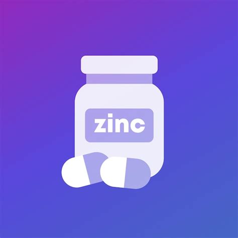 Premium Vector Zinc Mineral Icon Capsules And Bottle Vector