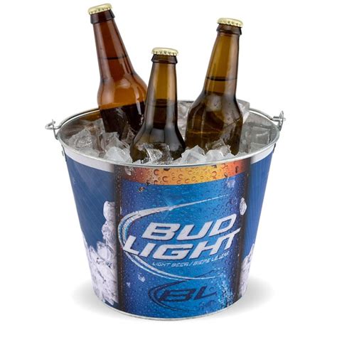 Bud Light Beer Buckets Producerbeer Metal Ice Bucket Ovalbud Light