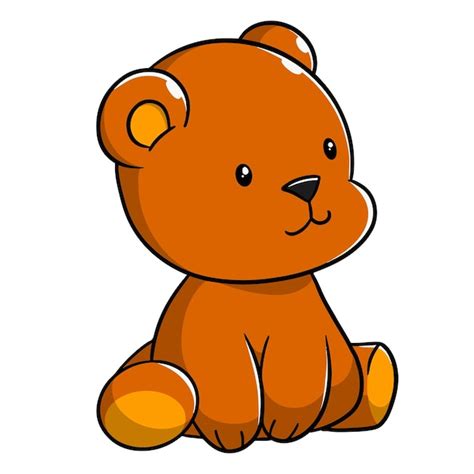 Cartoon teddybär illustration Premium Vektor