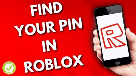 How To Find Your Pin In Roblox Simple Youtube