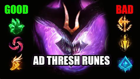 Reviewing EVERY RUNE for AD Thresh - AD Thresh Rune Guide - League of ...