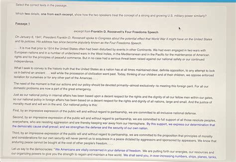 Solved Select The Correct Texts In The Passage Which Two Chegg