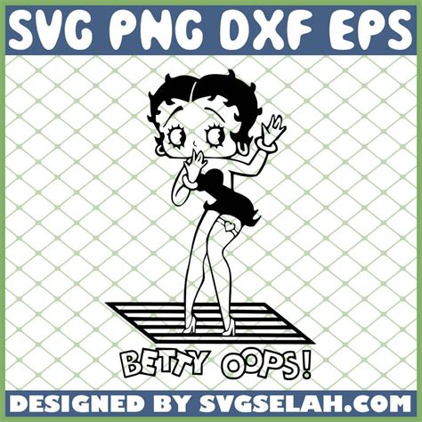 Black Betty Boop Svg