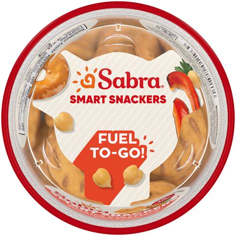 Sabra Snackers Roasted Red Pepper Hummus With Pretzels 456oz Sabra