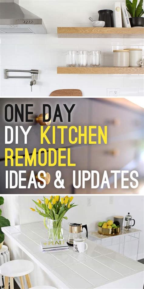 Easy One Day Diy Kitchen Update And Remodel Ideas • The Budget Decorator