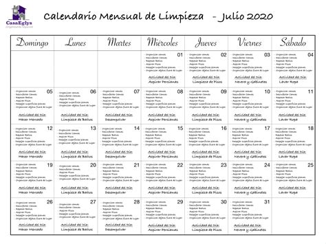 Organización Actividades De Limpieza Casa Eglys Tips