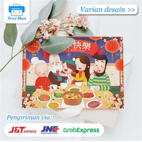 Jual Isi 3 16 Pcs Kartu Ucapan Imlek Chinese New Year 2023 Tahun