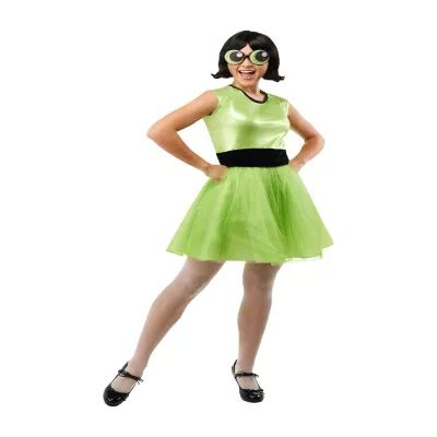 Womens Buttercup Costume - Powerpuff Girls, Color: Light Green - JCPenney