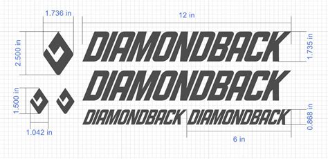 Custom Made Diamondback Style Bike Frame Decals Stickers Made Etsy