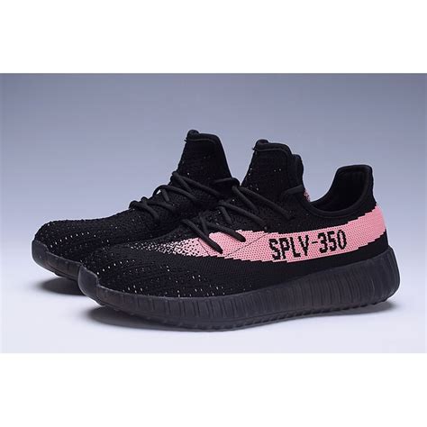 Adidas Yeezy 350 V2 Boost Womens Shoes Black Pink